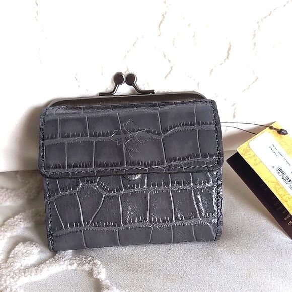Patricia Nash Distinctive Vintage Croc Astor Wallet 🩶NWT - Picture 15 of 15